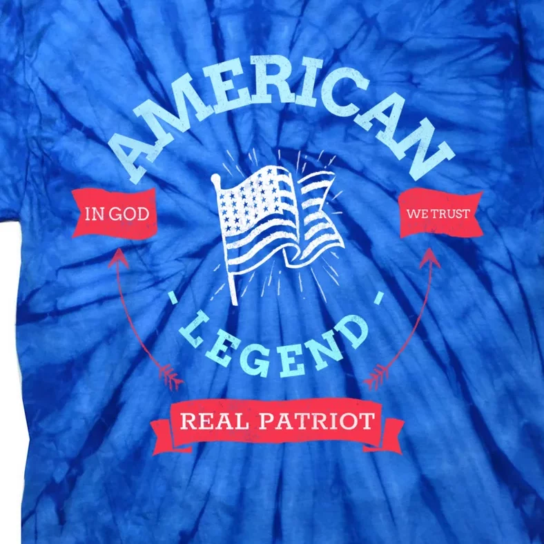 American Legend In God We Trust Patriot Gift Meaningful Gift Great Gift Tie-Dye T-Shirt