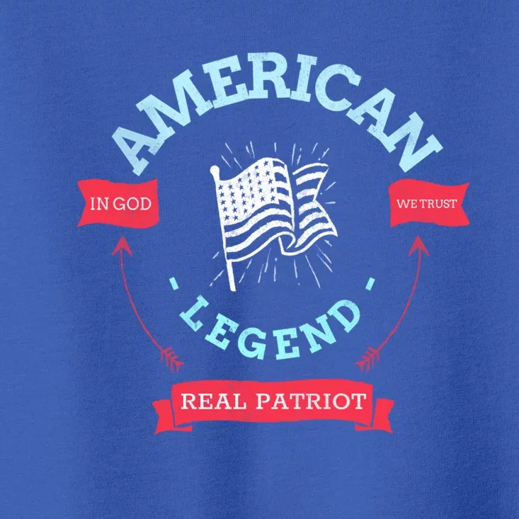 American Legend In God We Trust Patriot Gift Meaningful Gift Great Gift Toddler T-Shirt