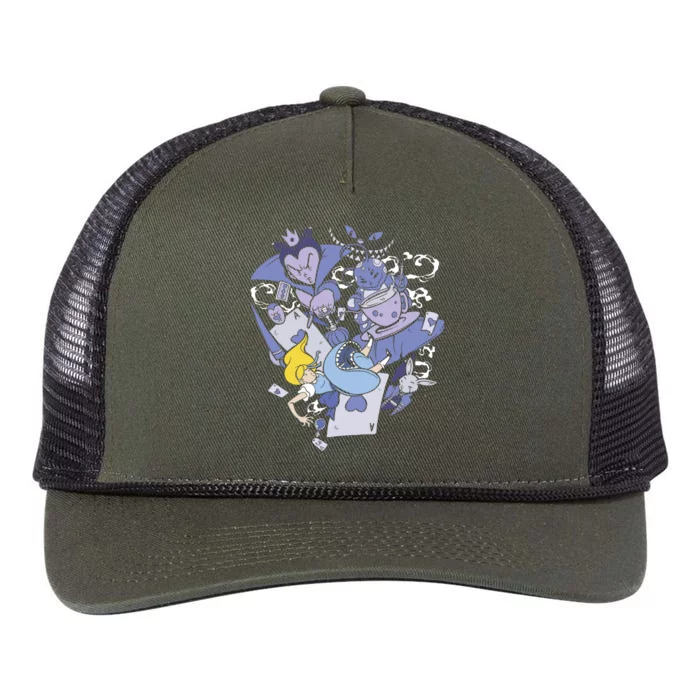 Alice In Wonderland Retro Rope Trucker Hat Cap