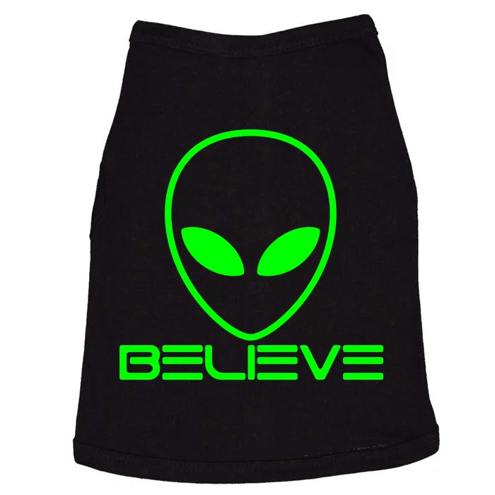 Alien Believe Funny Science Doggie Tank