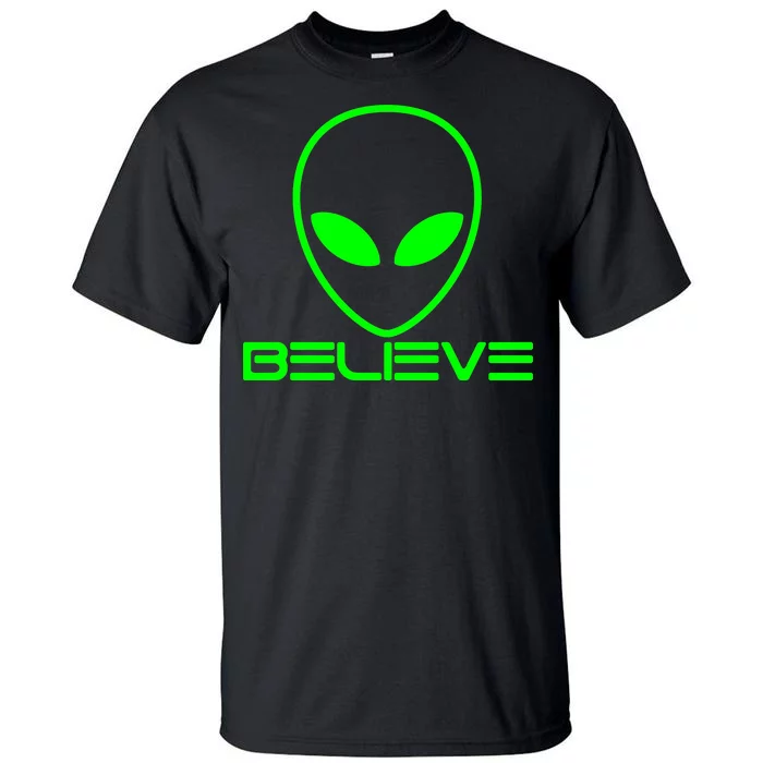 Alien Believe Funny Science Tall T-Shirt