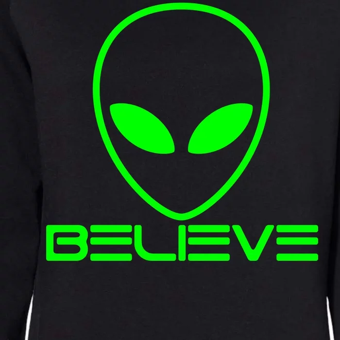 Alien Believe Funny Science Womens California Wash Sweatshirt