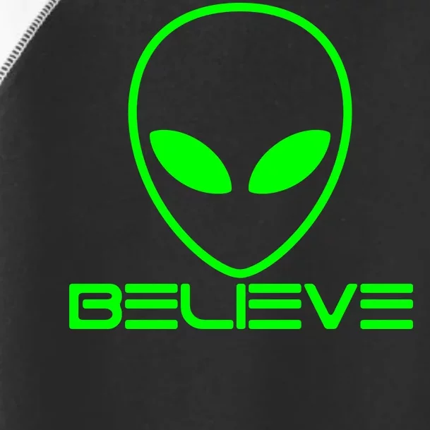 Alien Believe Funny Science Toddler Fine Jersey T-Shirt