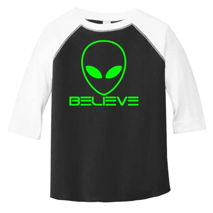 Alien Believe Funny Science Toddler Fine Jersey T-Shirt