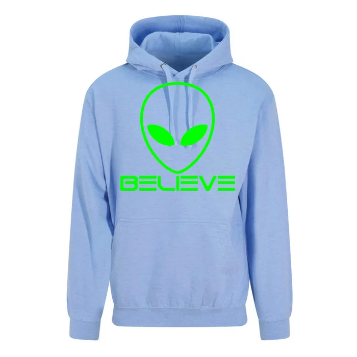 Alien Believe Funny Science Unisex Surf Hoodie