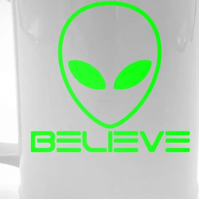 Alien Believe Funny Science Front & Back Beer Stein