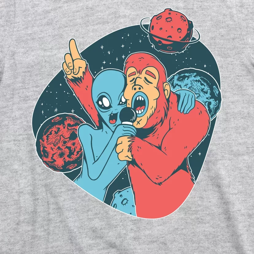 Alien Bigfoot Karaoke T-Shirt