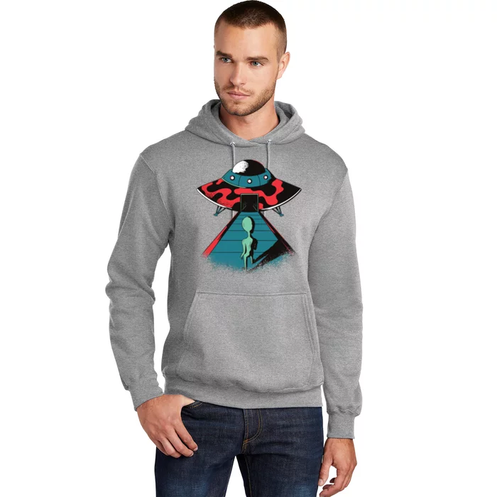 Alien Entering UFO Hoodie