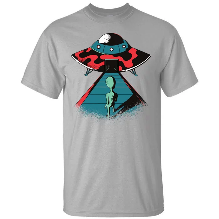 Alien Entering UFO Tall T-Shirt