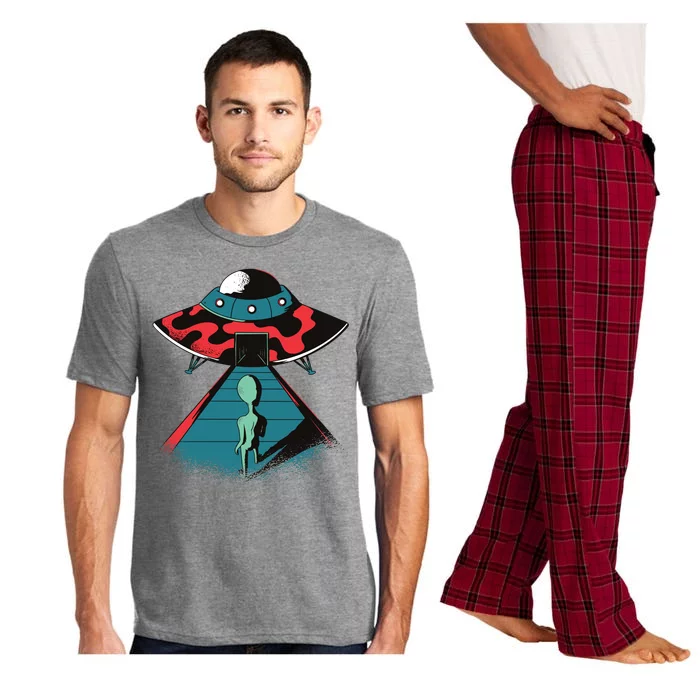 Alien Entering UFO Pajama Set