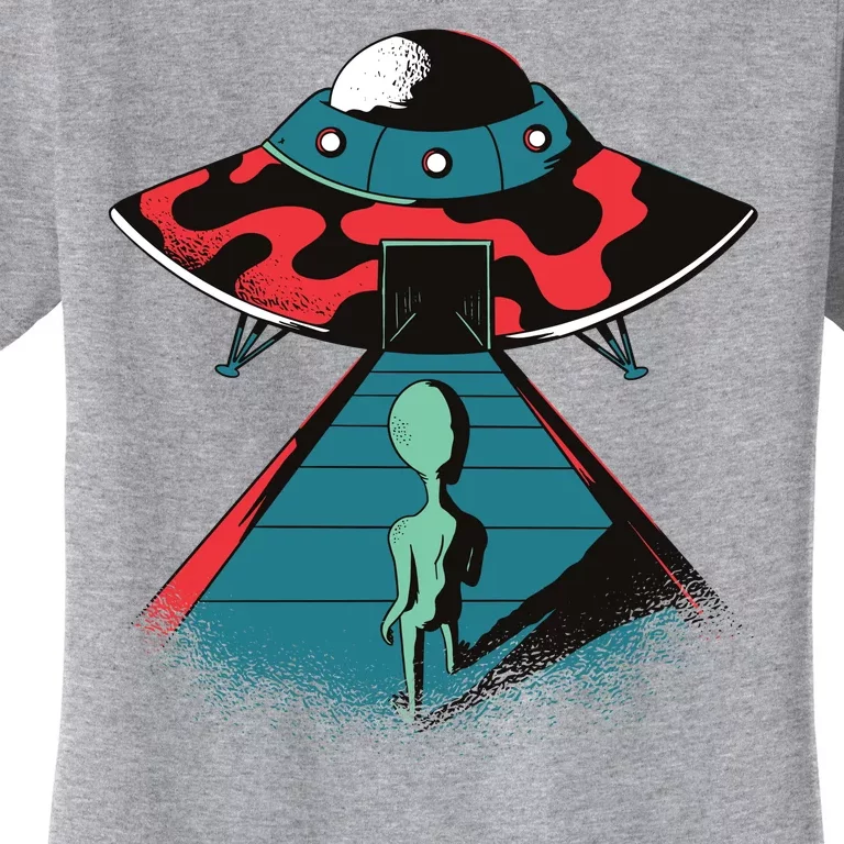 Alien Entering UFO Women's T-Shirt