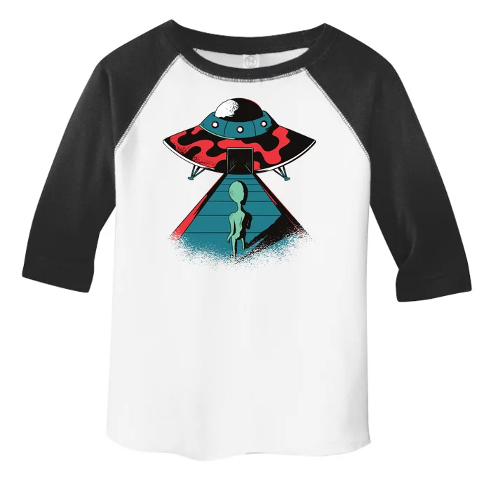 Alien Entering UFO Toddler Fine Jersey T-Shirt