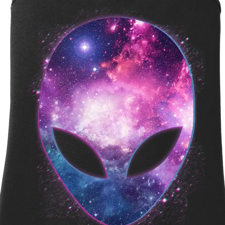 Alien Galaxy Face Ladies Essential Tank