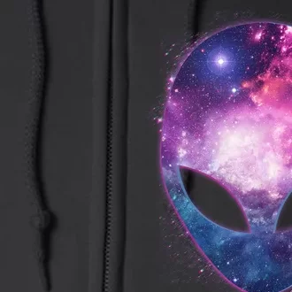 Alien Galaxy Face Full Zip Hoodie