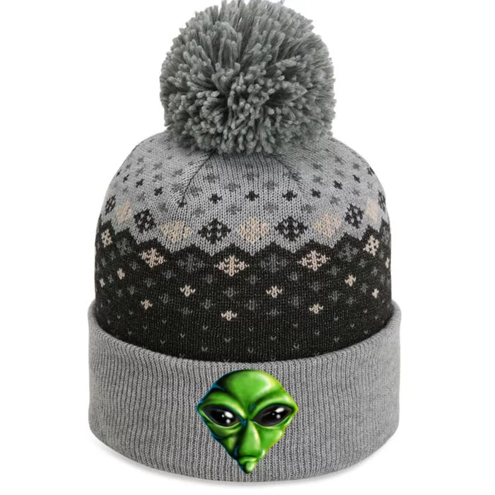 Alien Head The Baniff Cuffed Pom Beanie