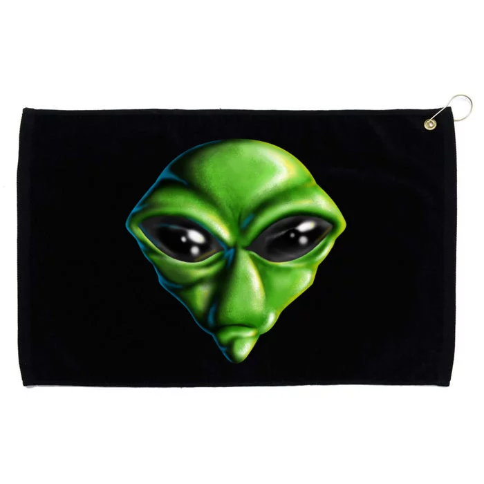 Alien Head Grommeted Golf Towel