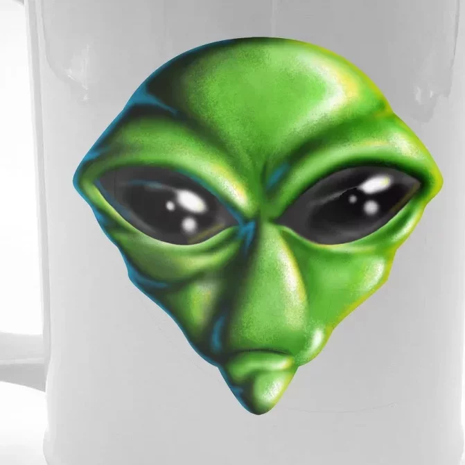 Alien Head Front & Back Beer Stein