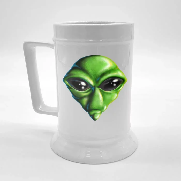 Alien Head Front & Back Beer Stein