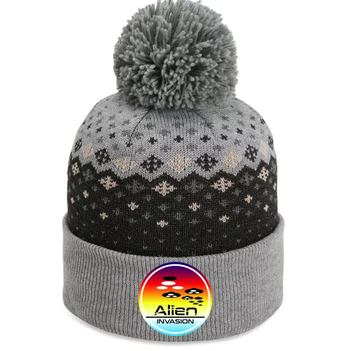 Alien Invasion The Baniff Cuffed Pom Beanie