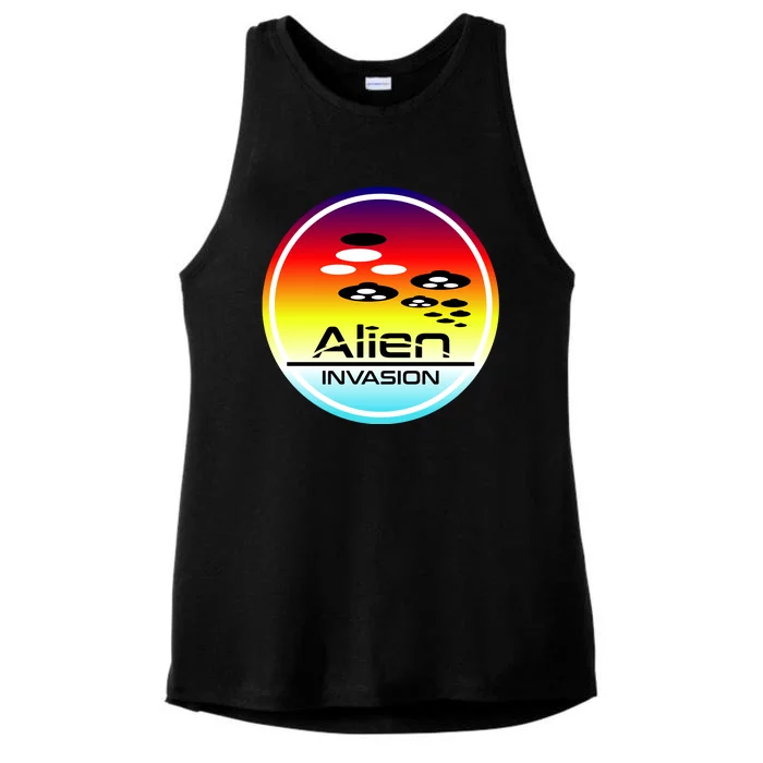 Alien Invasion Ladies Tri-Blend Wicking Tank