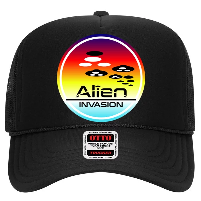 Alien Invasion High Crown Mesh Trucker Hat