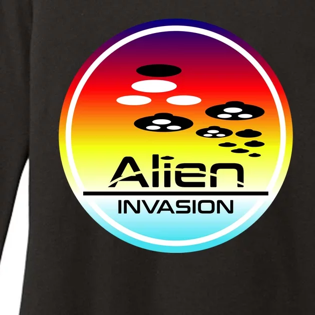 Alien Invasion Womens CVC Long Sleeve Shirt