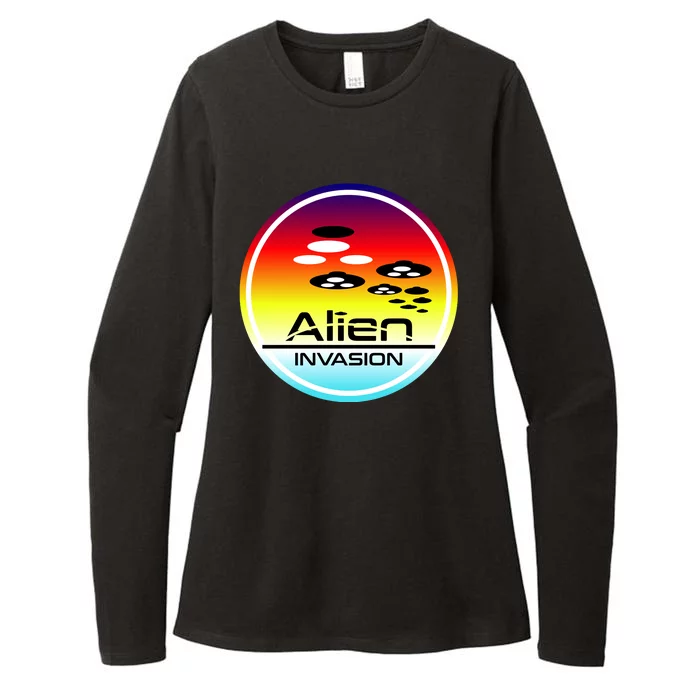 Alien Invasion Womens CVC Long Sleeve Shirt