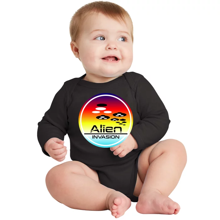 Alien Invasion Baby Long Sleeve Bodysuit