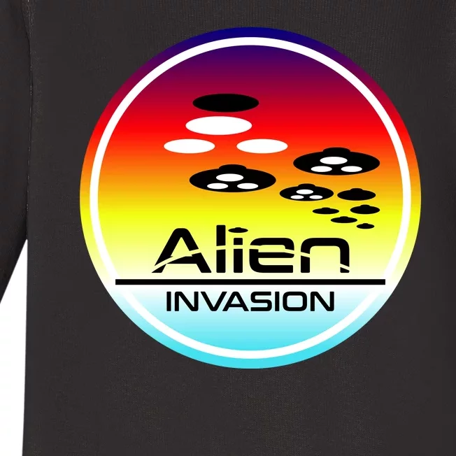 Alien Invasion Baby Long Sleeve Bodysuit