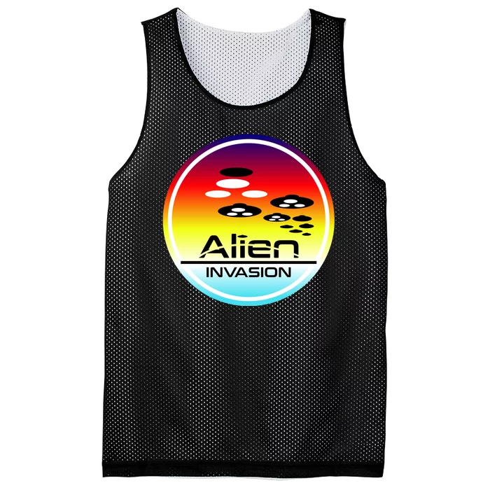 Alien Invasion Mesh Reversible Basketball Jersey Tank