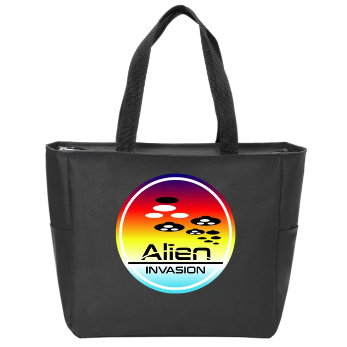 Alien Invasion Zip Tote Bag