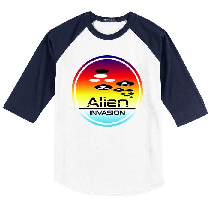 Alien Invasion Baseball Sleeve Shirt