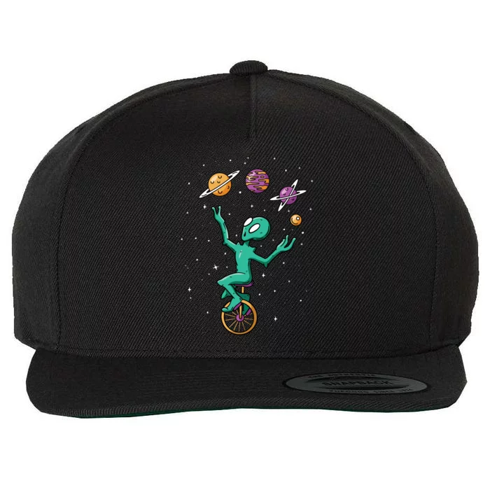 Alien Juggler Wool Snapback Cap