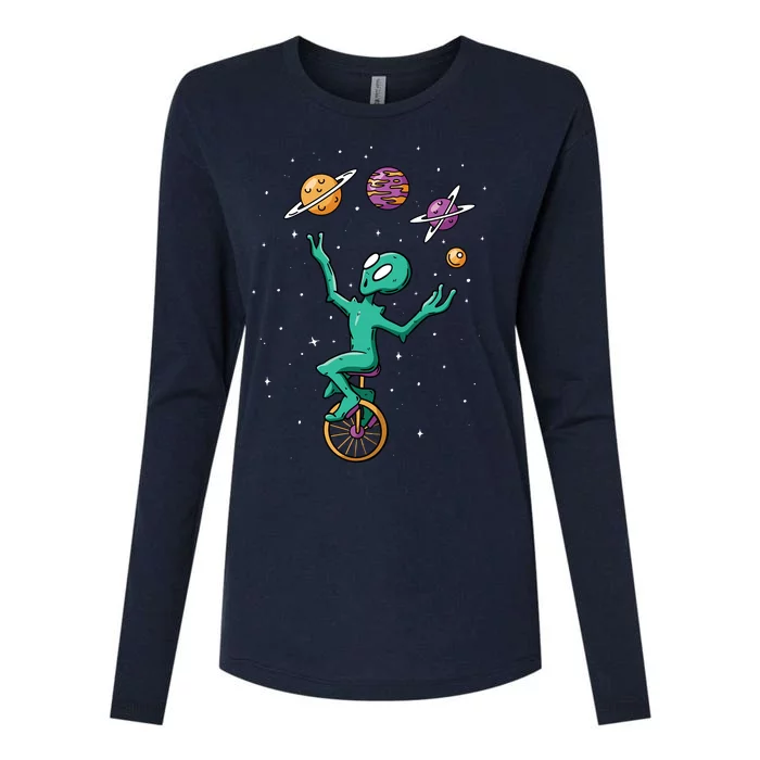 Alien Juggler Womens Cotton Relaxed Long Sleeve T-Shirt