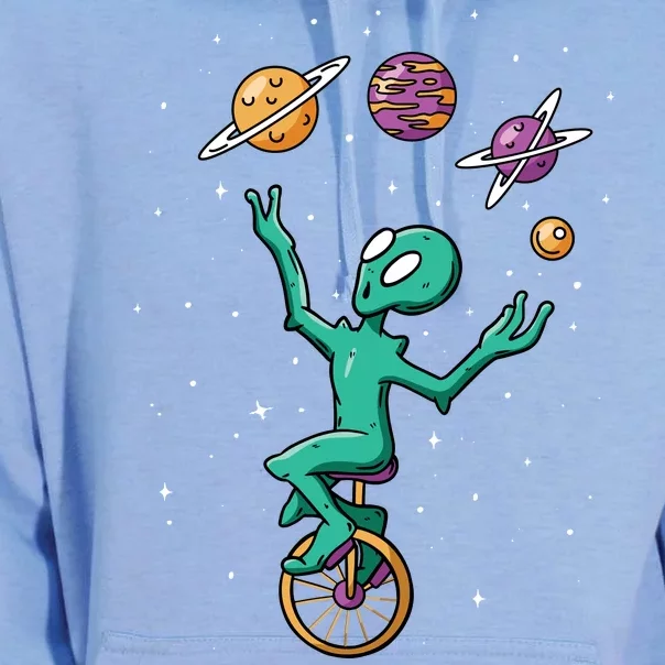 Alien Juggler Unisex Surf Hoodie