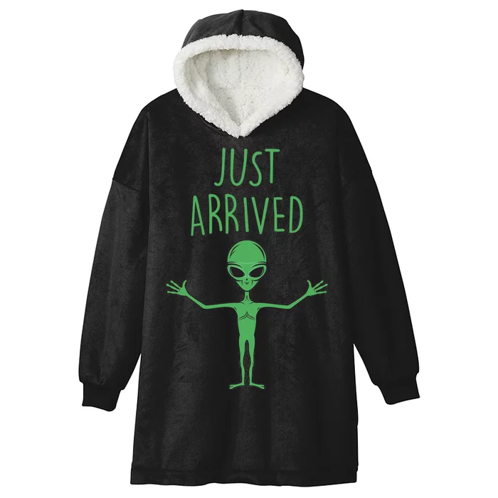 Alien Just Arrived Hooded Wearable Blanket