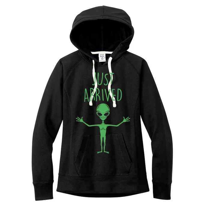 Alien Just Arrived Women's Fleece Hoodie