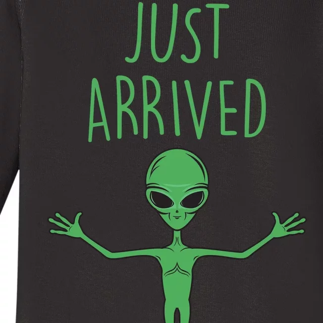 Alien Just Arrived Baby Long Sleeve Bodysuit