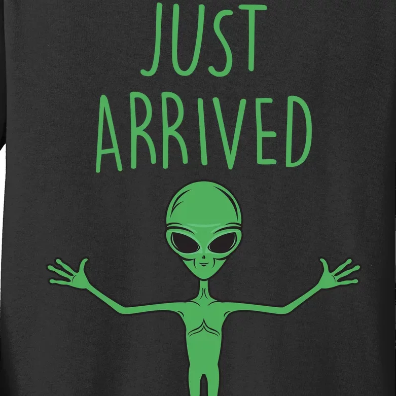 Alien Just Arrived Kids Long Sleeve Shirt