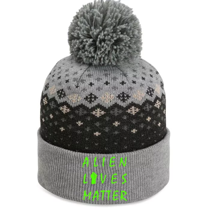 Alien Lives Matter The Baniff Cuffed Pom Beanie