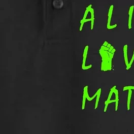 Alien Lives Matter Dry Zone Grid Performance Polo