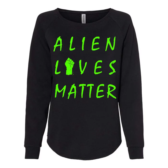 Alien Lives Matter Womens California Wash Sweatshirt