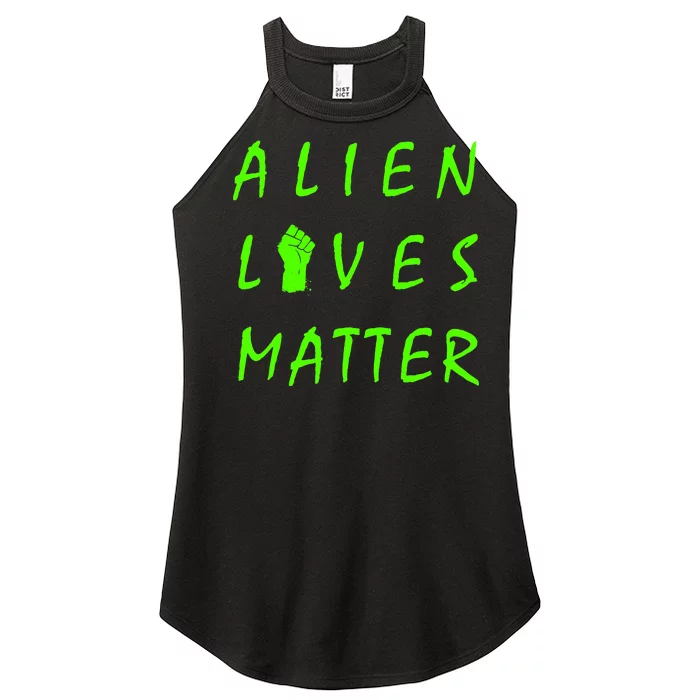 Alien Lives Matter Women’s Perfect Tri Rocker Tank