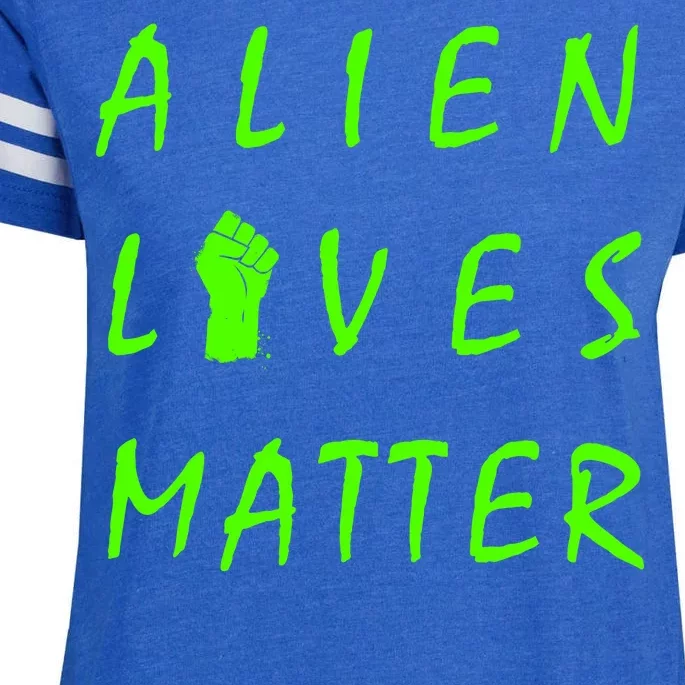 Alien Lives Matter Enza Ladies Jersey Football T-Shirt