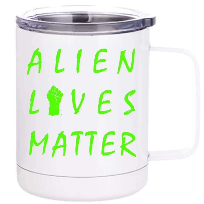 Alien Lives Matter Front & Back 12oz Stainless Steel Tumbler Cup