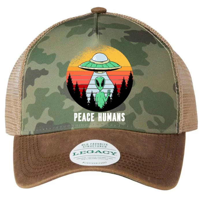 Alien Peace Humans Legacy Tie Dye Trucker Hat