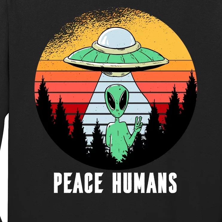 Alien Peace Humans Long Sleeve Shirt