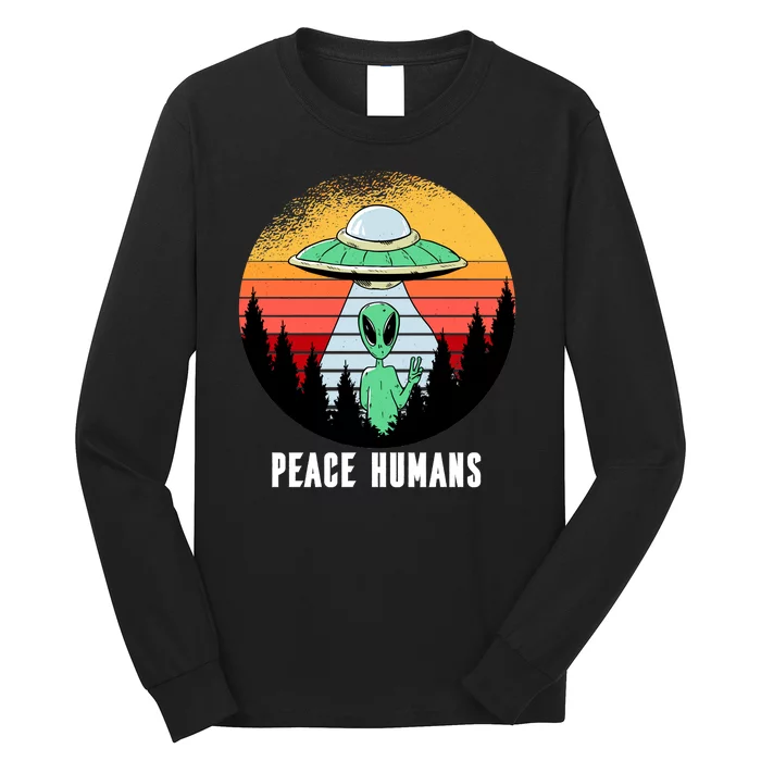 Alien Peace Humans Long Sleeve Shirt