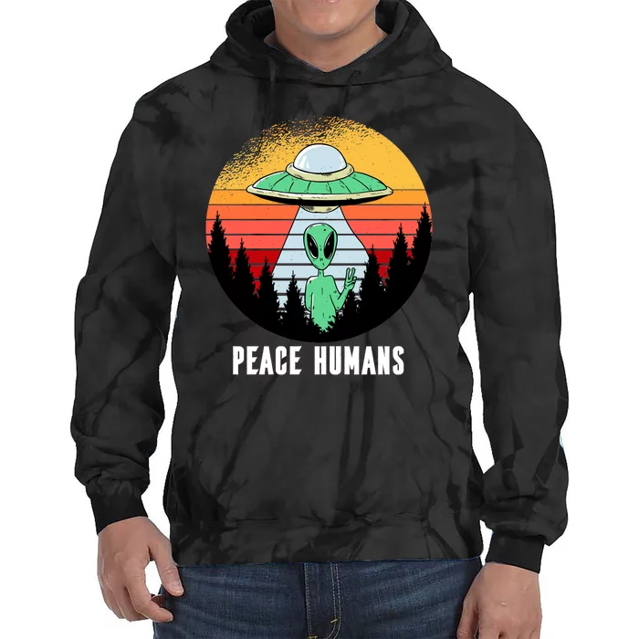 Alien Peace Humans Tie Dye Hoodie