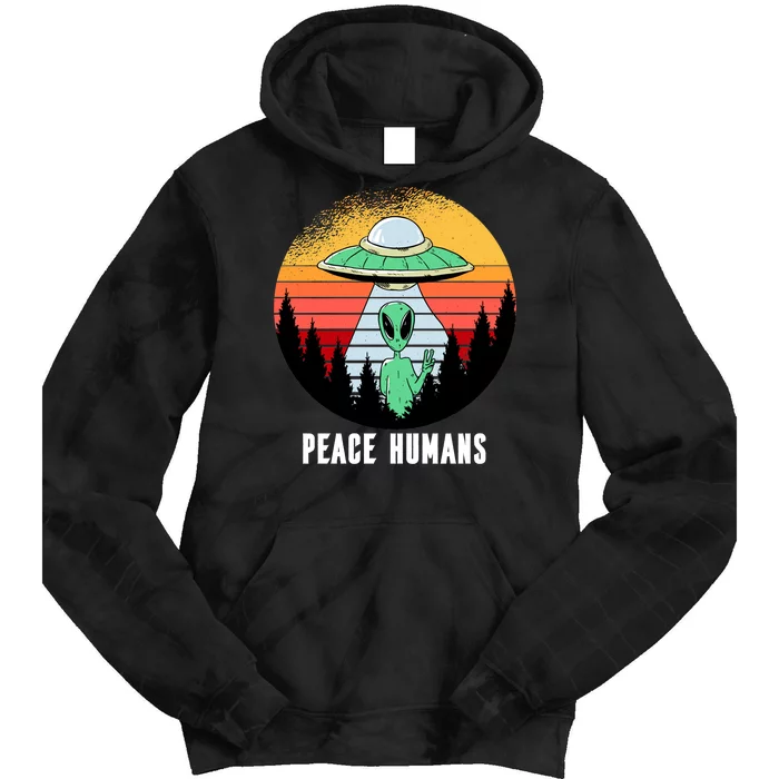 Alien Peace Humans Tie Dye Hoodie